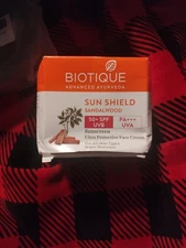 Biotique Sun Shield Sandalwood Sunscreen Face Cream SPF 50, 50g