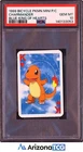 Pokemon 1999 Charmander King Of Hearts Bicycle PKMN Mini Playing Card PSA 10