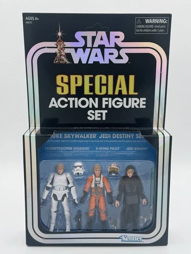 Star Wars Vintage Collection LUKE SKYWALKER JEDI DESTINY 3-Pack Special Set SDCC