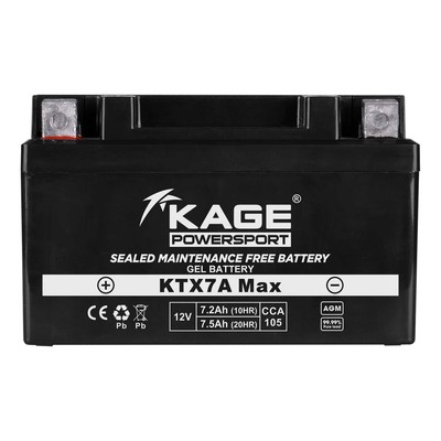 Batterie GEL KAGE YTX7A-BS für AJS Aprilia ATU Honda Hyosung Kreidler Kymco Rex