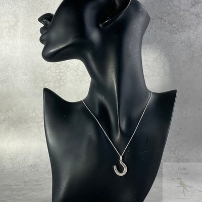 Authentic Tiffany & Co. Rare Horseshoe Necklace Silver 925 15.7