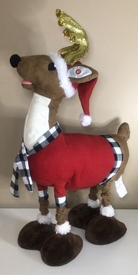 GEMMY Holiday Living 32'' Animatronic Decoration REINDEER Christmas Musical