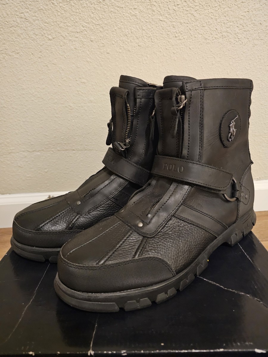 Polo Ralph Lauren Conquest Hi lll Mens Boots - Black | eBay