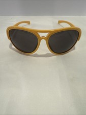 Vintage Yellow Plastic Aviator Sunglasses Made In Taiwan NICE