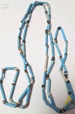 Egyptian Pharaoh's Necklace  Hand Beaded Mummy Beads