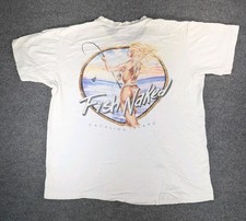 Vtg Tshirt Fish Naked Catalina Island Made In USA Delta Pro Weight Large
