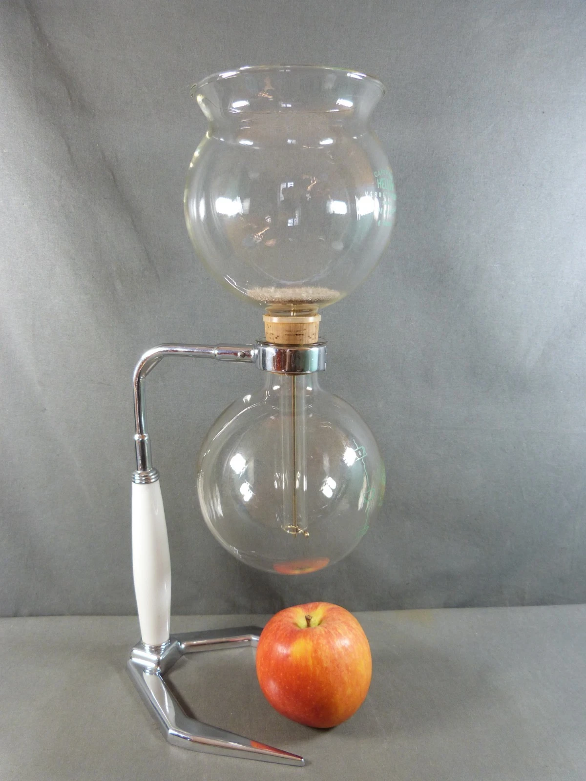 Vintage Hellem 6-Cup Coffee Maker with Chrome and Bakelite Stand, 1950s