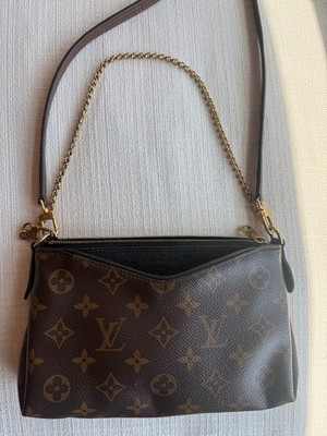 Louis Vuitton Brown Monogram Pallas Clutch