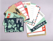 Teresa Collins FAMILY STORIES 12pk HANDMADE 3x4 POCKET JOURNAL CARDS