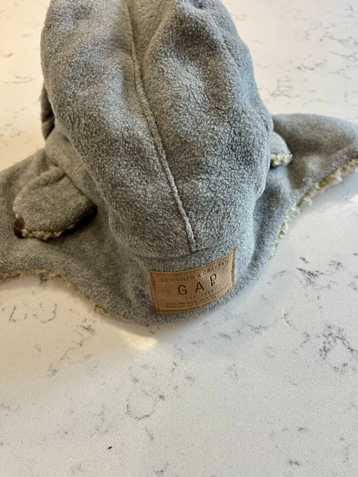 Gap Kids уха клапан искусственного меха серый траппер шляпа S/M бомбардировщик - Изображение 3 из 4