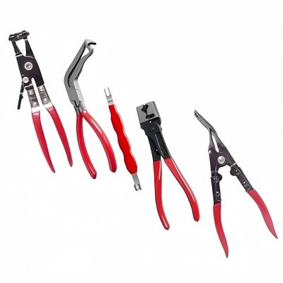 Autoservice Werkzeugset 5-teilig inkl. Schlauchklemmenzange Trim Clip Zange und