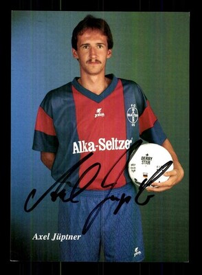 Axel Jüptner Autogrammkarte Bayer Uerdingen 1992-93 Original Signiert