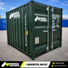 9ft Shipping Container Small Storage Unit Steel Secure Site Garden Tool Storage