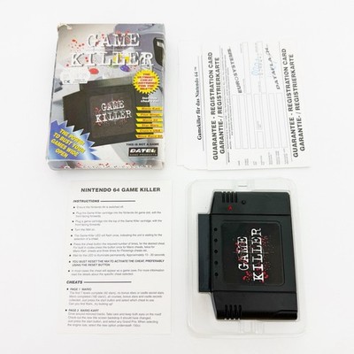 N64 Nintendo 64 Game Killer Cheat Modul CiB Komplett in OVP Datel