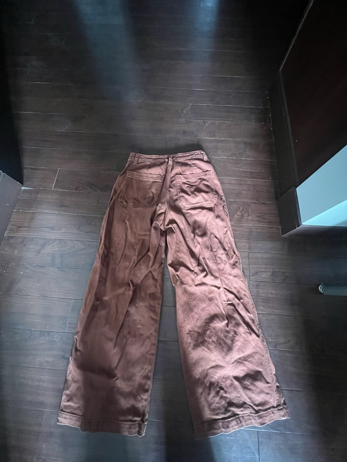 Universal Thread Rust Orange Wide-Leg Women's Jea… - image 2