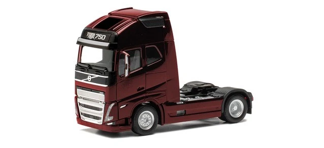 Herpa 313353 Volvo FH16 Gl Xl 2020 Tracteur Weinrot 1 87 H0 Neuf Ovp