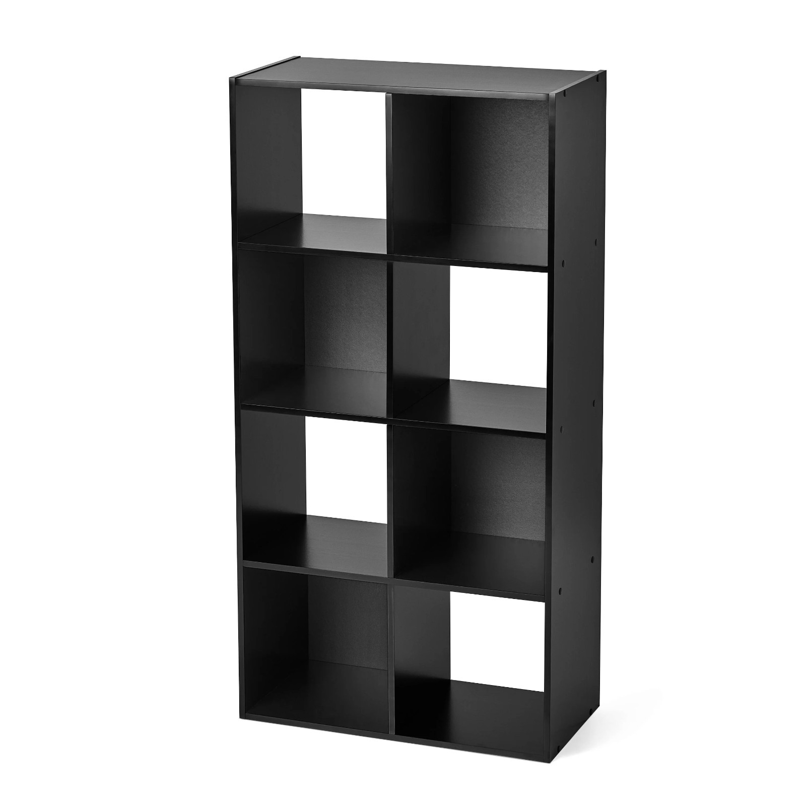 8-Cube Modular Storage Shelf Bookshelf Organizer Black Living Room Office
