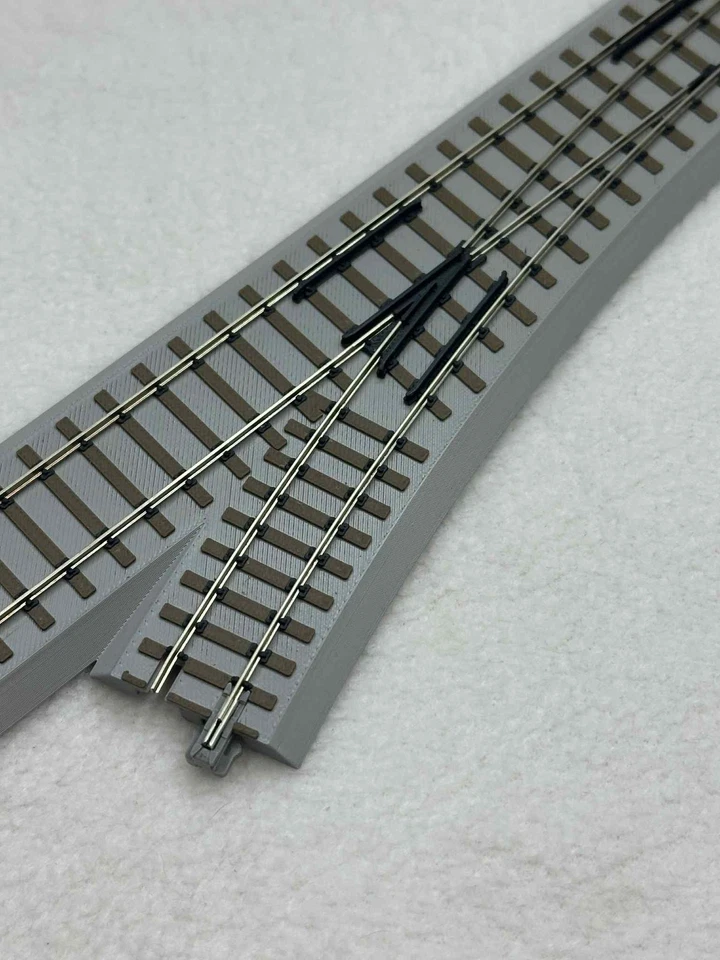 Mainline Railworks HO/HOn3 Sectional Diverging Draw Dual Gauge- Blackstone ProTr - Image 3 of 4