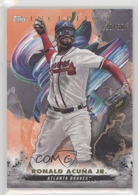 2023 Topps Inception Orange 28/50 Ronald Acuna Jr Ronald Acuña Jr #73 1j57