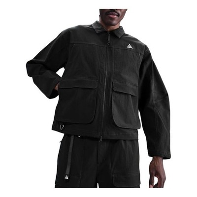 $235 Men's Size L Nike ACG Smith Summit UV Jacket Black HV0598 010