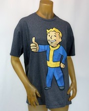 Fallout Vault Boy Thumbs Up Graphic T-Shirt Bethesda Licensed 2016 XL