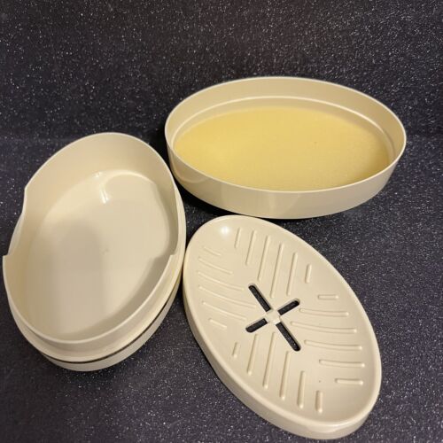 Merle Norman MCM Plastic Soap Dish Soapless New ~ Vintage - Picture 2 of 3