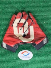 Used Nike Vapor Jet Oklahoma Sooners OU Team Issue Football Gloves Black Large