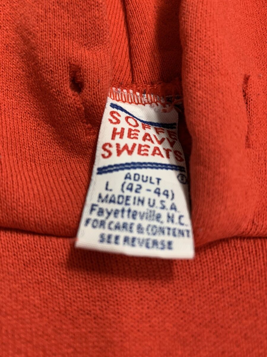 Vintage 80's Soffe Heavy Sweats Red Blank Hoodie Pullover Vintage 80's Soffe Heavy Sweats Red Blank Hoodie Pullover