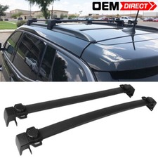For 17-26 Jeep Compass Mk Oe Factory Style Top Roof Rack Cross Bar In Pair Black