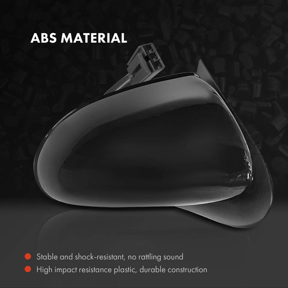 Espejo retrovisor derecho pasajero derecho motorizado negro texturizado para Ford Thunderbird 1989-1997 Foto 3 de 4