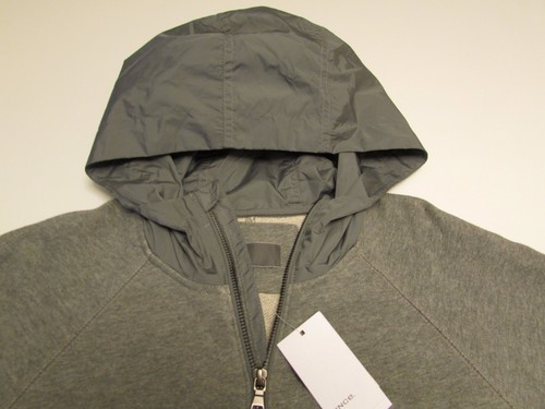 Neu mit Etikett AUTHENTISCH Vince Hoodie-Sweaterjacke Nylonbesatz durchgehender Reißverschluss Medium 225 $ - Bild 11 von 12