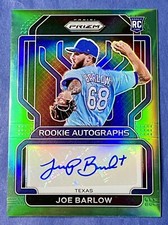 💎2022 Panini Prizm Joe Barlow RC ☘️Green Prizm SSP #32/50 Auto No.RA-BW Texas