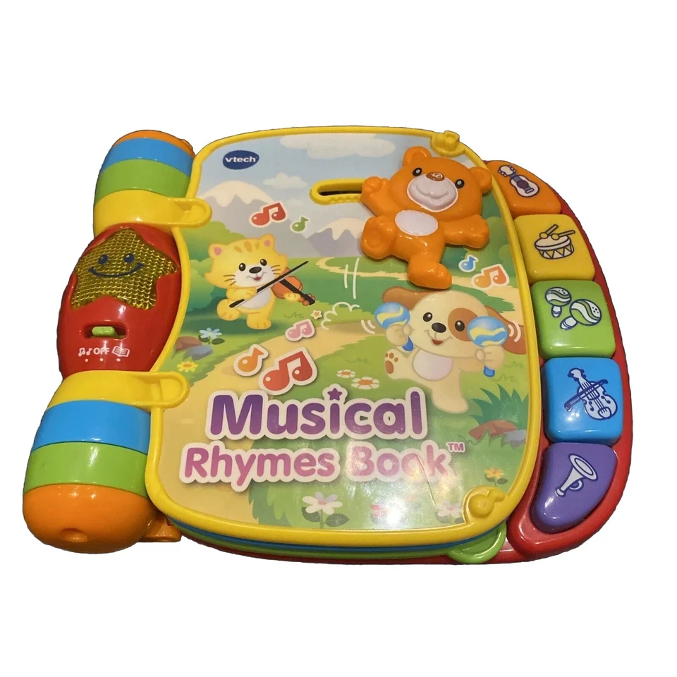 VTech Musical Rhymes Book Interactive Learning educational Play Toy sounds Works - Image 3 of 4