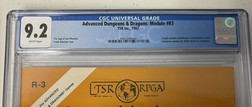 AD&D RPGA Module R-3 The Egg of the Phoenix CGC 9.2 Finest Known TSR 1982 - Picture 2 of 3
