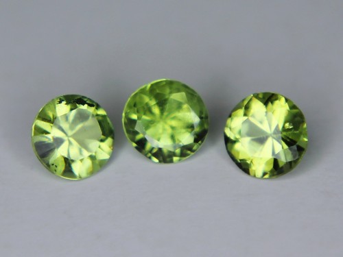 Natural Peridot Gemstone Loose Round cut gems 5mm 6mm 7mm 8mm Pakistan VS to SI - Picture 5 of 47
