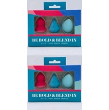 Lot Of 2 Be Bold Mini Blender Beauty Sponges Gift Set - Spade Diamond Teardrop