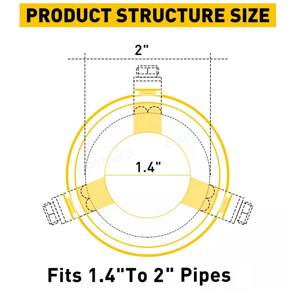 2PC For Lexus ES250 ES350 Car Exhaust Pipe Tip Rear Tail Throat Muffler Tailpipe Foto 2 de 4