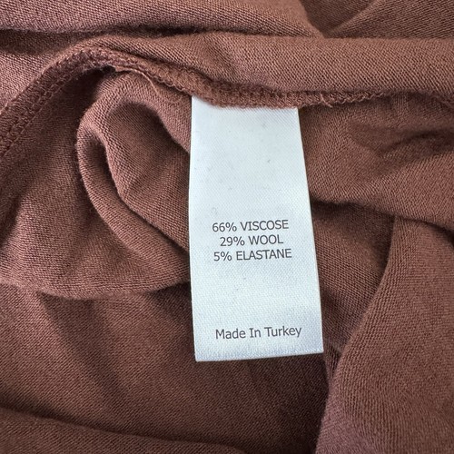 LA LIGNE Angelique Dress Size Large Cocoa Brown NWT Knit Fit Flare Twist - Picture 8 of 10