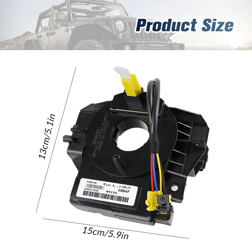  Clock Spring & Angle Sensor For Jeep Wrangler JK Grand Cherokee WK 2007-2018  - image 4 of 4