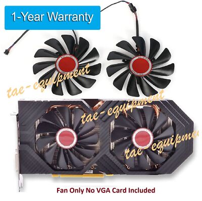 XFX RX 580 590 RX580 RX590 Set Fan For GPU Card Cooling FDC10U12S9-C