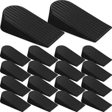 16 Pack Large Door Stoppers Heavy Duty Rubber Stopper for Bottom of Door Wedge S