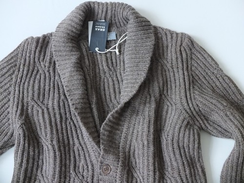 BRAX Elegant Cardigan Size S Wool Alpaca Chunky Knit New - Zdjęcie 2 z 3