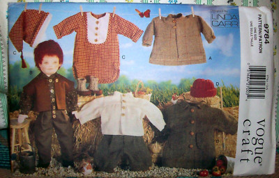    VOGUE Linda Carr Sewing Pattern 9784 Vintage Country Doll Clothes Uncut