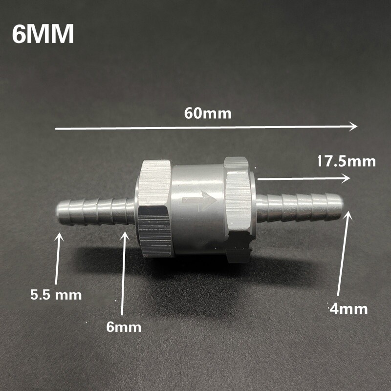 1PCS 6/8/10/12/14mm One Way Check Valve Fuel Non Return Valves Fit Carburettor 