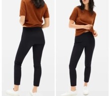 Everlane Fitted Ankle Tapered Leg Pants Black Size 12 Side Zipper Dress Casual