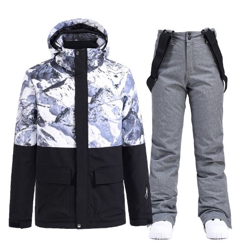 Warm Ski Suit Men Women Windproof Waterproof Snowboarding Jacket Pants Plus Size - Picture 2 of 41