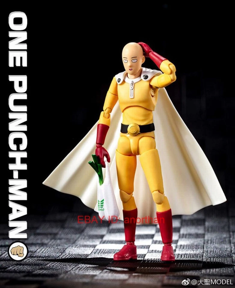 Figura de acción masculina Saitama modelo One Punch Man escala 1/12 juguetes stock de regalo Foto 4 de 4