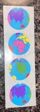 Vintage 1989 Mrs. Grossman’s Earth Stickers. 4 Of Them. 1.5”