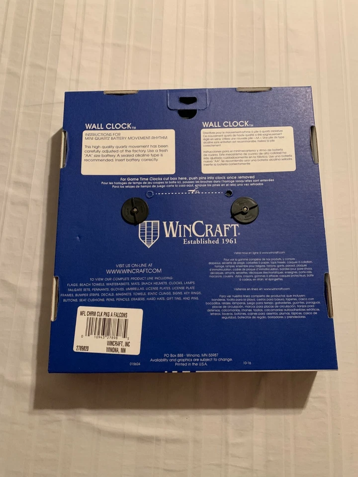 Tampa Bay Rays MLB Round 12" Chrome Clock Wincraft Brand New - Image 2 of 2