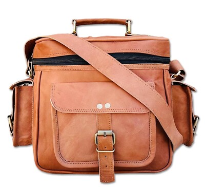 All Camera Goat Leather DSLR SLR Classic Bag Padded Satchel Photographer Bag